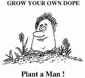 Grow your own dope, plant a man